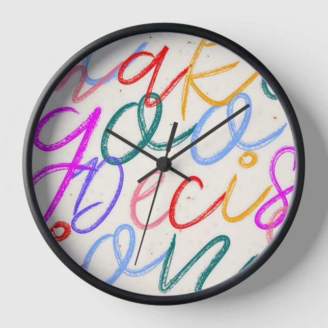 Horloge Je prends de bonnes décisions (Recto)