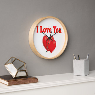 Horloge Je t'aime, l'horloge de la Saint Valentin