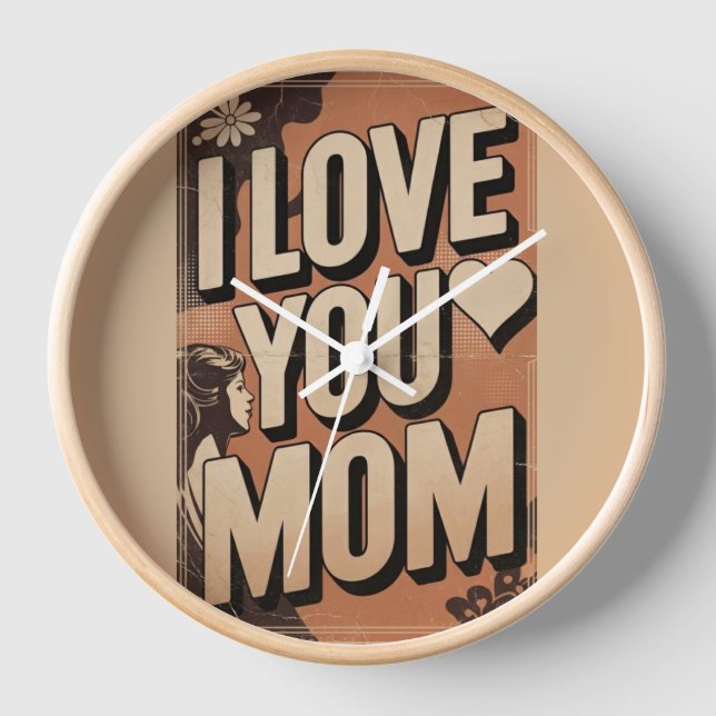 Horloge je t'aime maman (Recto)