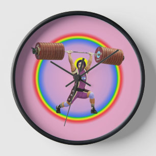 Horloge Jésus Christ faisant le Propre et le Jerk