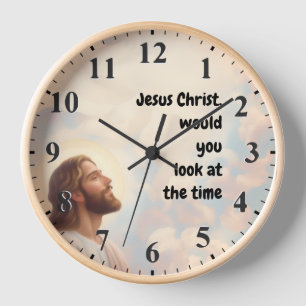 Horloge Jésus-Christ, regardez-vous le Temps - Jésus