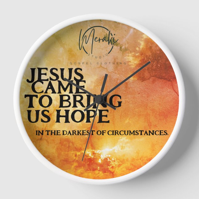 Horloge Jésus est venu nous apporter l'espoir (Recto)