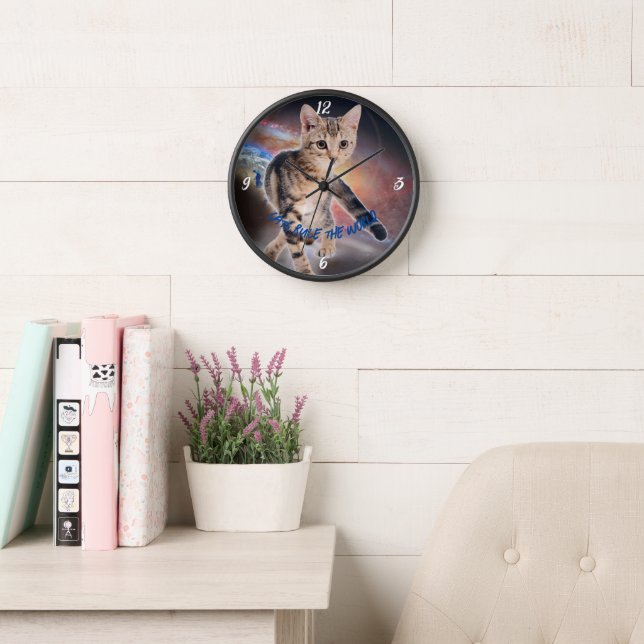 Horloge Joli petit chat (Salle de lecture)
