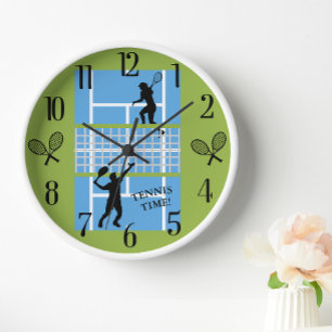 Horloge Joueurs De Tennis Lover Court