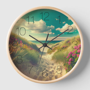 Horloge Jour Sur La Plage Modifier Retro Look