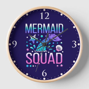 Horloge Joyeux Anniversaire Conception de Fête Océanique d