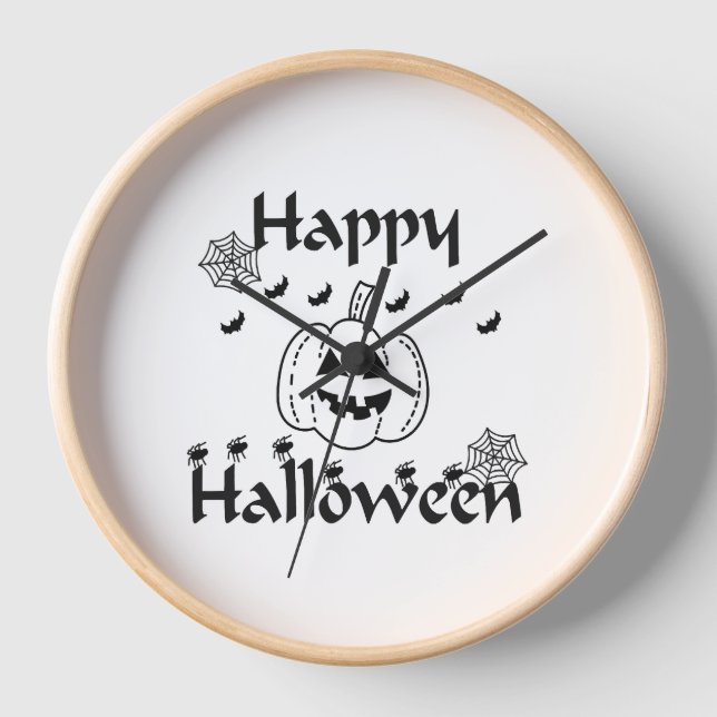 Horloge Joyeux Halloween (Recto)