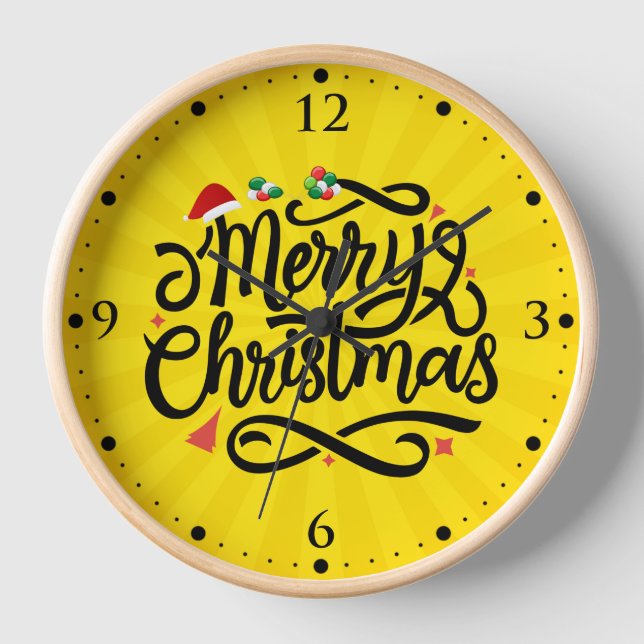 Horloge Joyeux Noël-61039 (Recto)