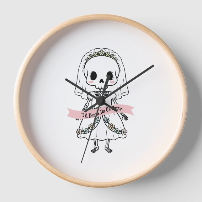 Horloge Jusqu'à la mort Fêtons-nous Halloween (Recto)