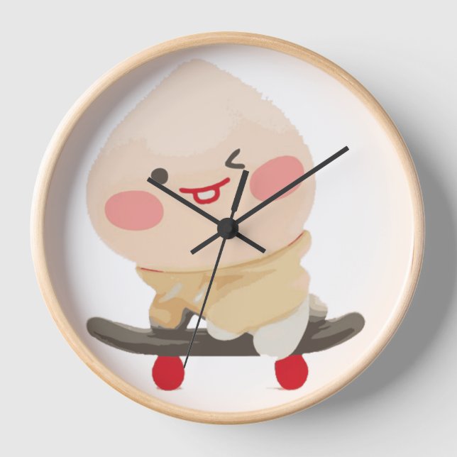 Horloge KaKao Friends - Skateboarder Apeach (Recto)