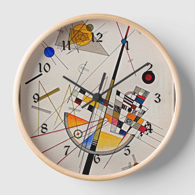 Horloge Kandinsky - Délicate tension (Recto)