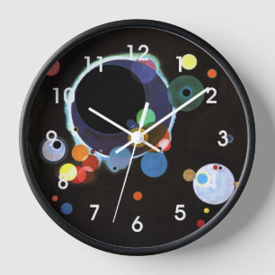 Horloge Kandinsky - Plusieurs cercles,