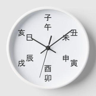 Horloge Kanji Clock - Chinese Zodiac - Time of the Day - 