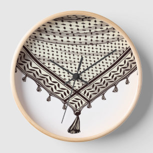Horloge Keffiyeh Écharpe palestinienne tissu traditionnel
