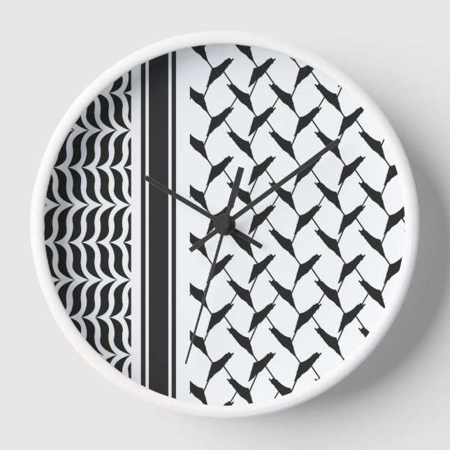 Horloge Kéfié palestien (Recto)