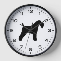 Kerry Blue Terrier Chien race Silhouette