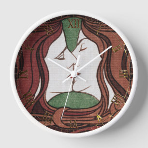 Horloge Kiss by Peter Behrens