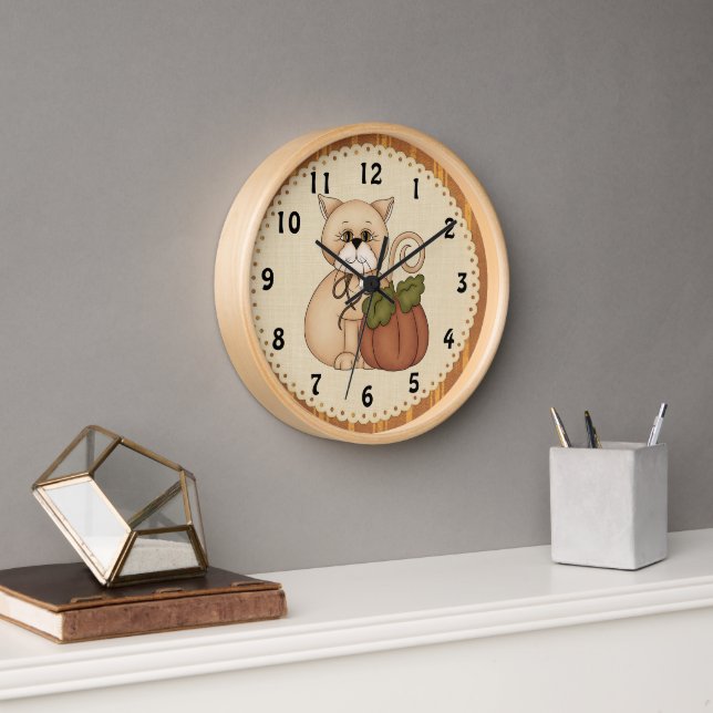 Horloge Kitty Automne (Bureau)