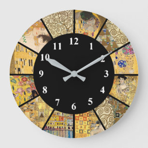 Horloge Klimt - Célèbre Artiste Gold Classic Art H
