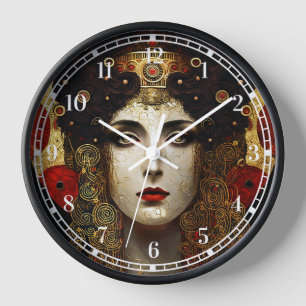 Horloge Klimt Inspirée Déesse Reine