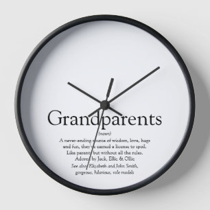Horloge La meilleure définition de grands-parents au monde