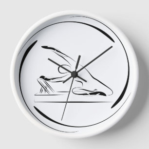 Horloge La sirène de Pilates pose sur le réformateur