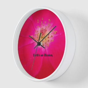 Horloge La Terre est une illusion