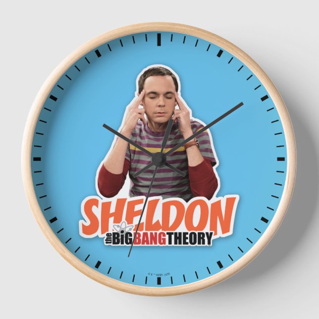 Horloge La théorie du Big Bang | Sheldon (Recto)
