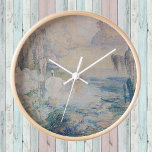 Horloge Lac Swan<br><div class="desc">Deux cygnes nagent dans un magnifique lac</div>