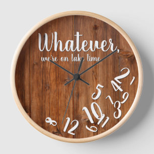 Horloge Lake Time Rustic Wood Funny Retraite Lake Home