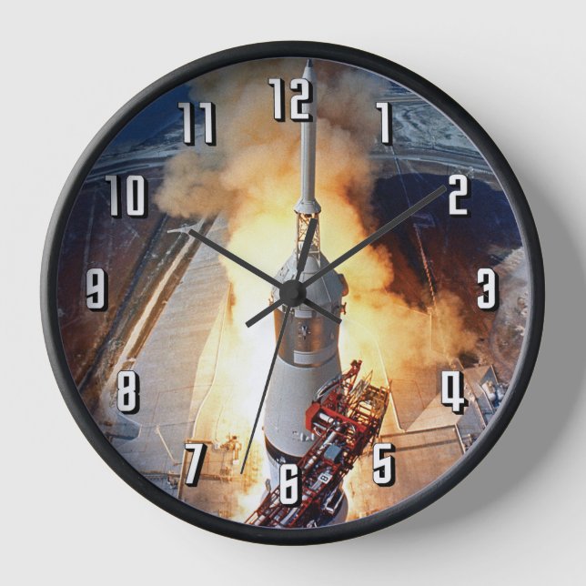 Horloge Lancement de la fusée de l'atterrissage sur la Lun (Recto)