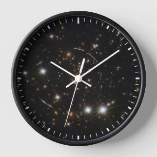 Horloge L'Arc Sunburst Dans Un Gros Cluster Galaxy
