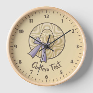 Horloge Large Casquette beige clair