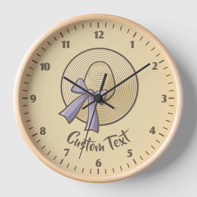 Horloge Large Casquette beige clair (Recto)