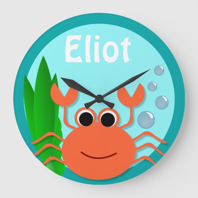 Horloge large ronde du cratère océanique (Recto)