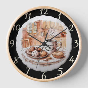 Horloge Le bonheur est fait maison Un moment de plaisir