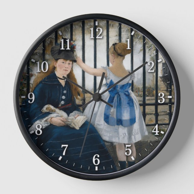Horloge « Le Chemin de fer » de Manet (Recto)