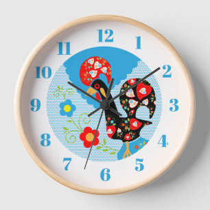 Horloge Le coq portugais de Barcelos