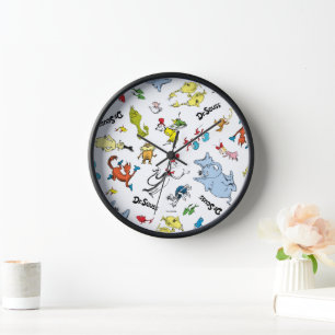 Horloge Le monde du Dr Seuss Motif