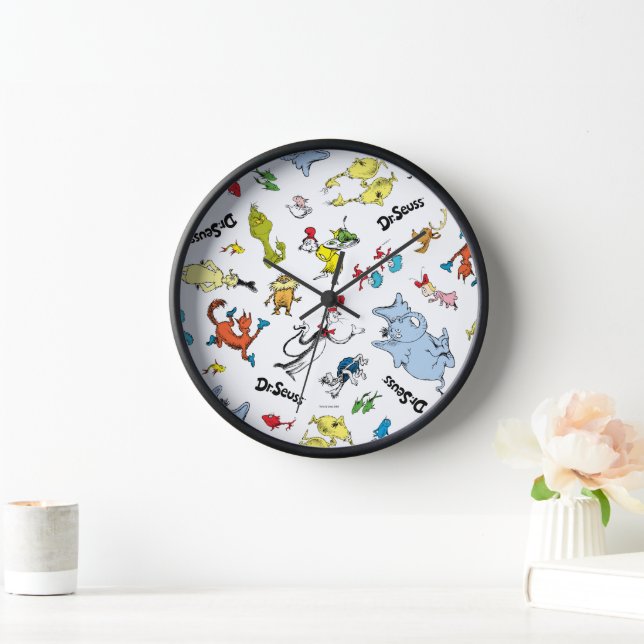 Horloge Le monde du modèle de Dr Seuss (Maison)