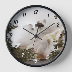 Horloge Le parc national de Yellowstone est Extraordinaire