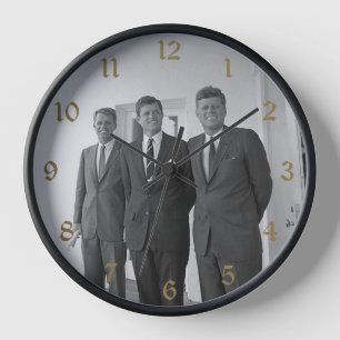 Horloge Le président John Kennedy et les frères American C