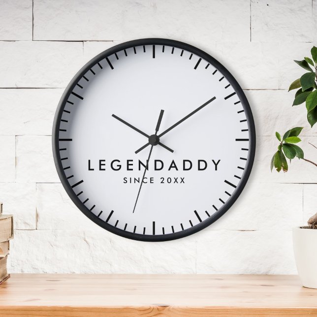 Horloge Legendaddy pour légendaire papas élégant minimalis (Créateur téléchargé)
