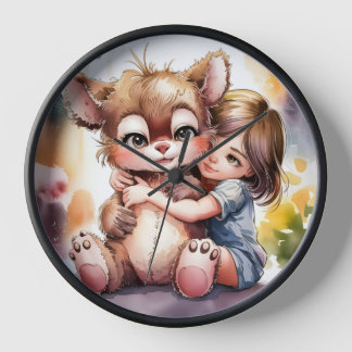 Horloge L'Embrace douce de l'amour