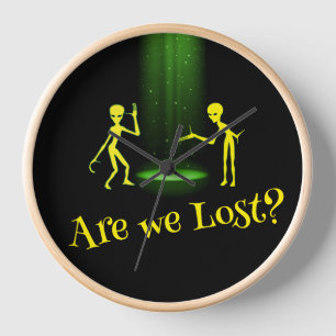 Horloge L'enlèvement d'Aliens par OVNI 👽 sommes-nous perd