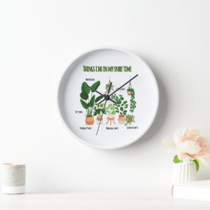 Horloge Les Choses Que Je Fais Dans Mon Temps De Rechange