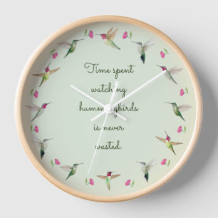 Horloge Les colibris d'Anna