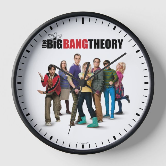 Horloge Les personnages de la théorie du Big Bang (Recto)