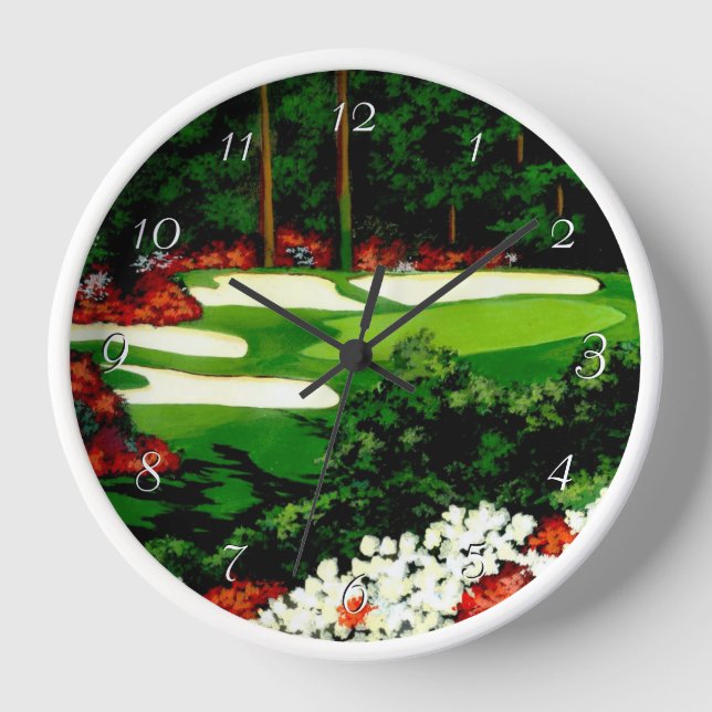Horloge Les Verts, terrain de golf à l'horloge (Recto)