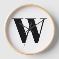 Lettre initiale de monogramme noir